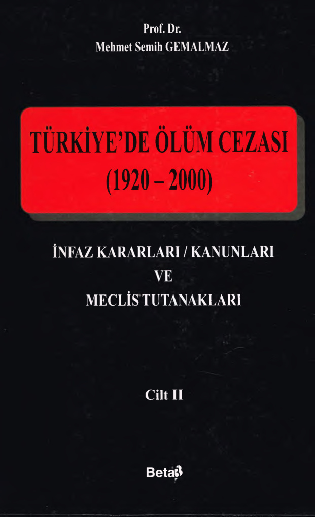 Türkiye’de Ölüm Cezası II PDF İndir – Semih Gemalmaz