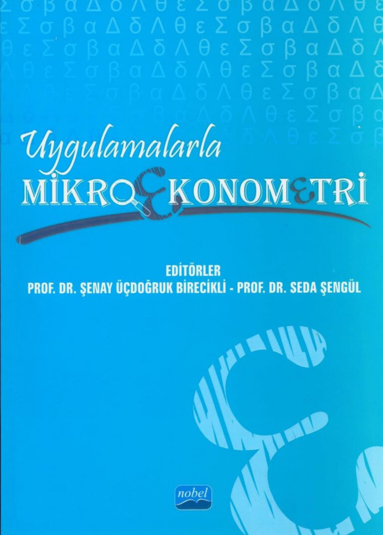 Şenay Üçdoğruk Birecikli Seda Şengül Uygulamalarla Mikroekonometri Nobel Yayınları Kitap Kapağı