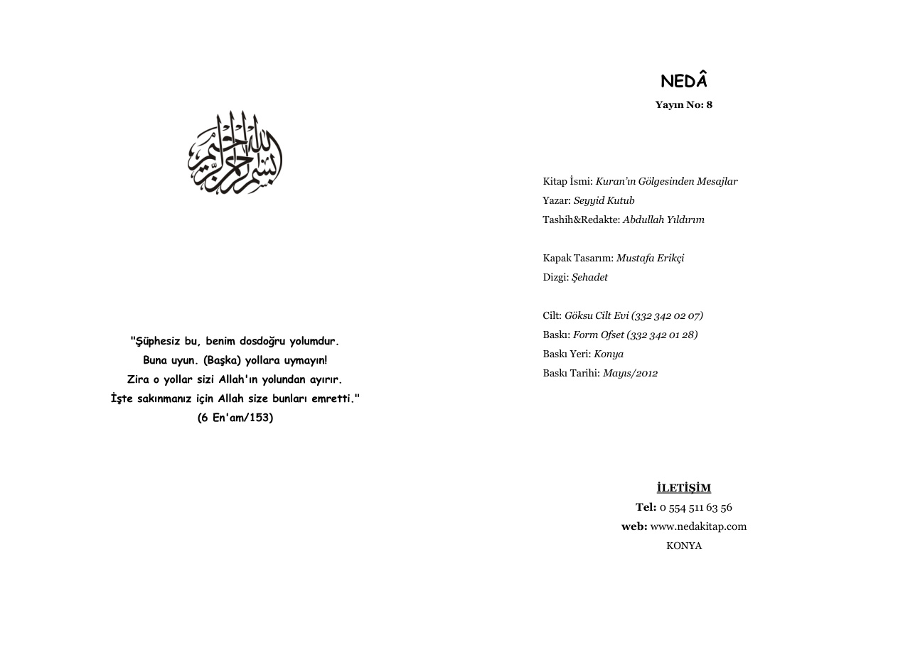 Kur’an’ın Gölgesinden Mesajlar PDF İndir – Seyyid Kutub