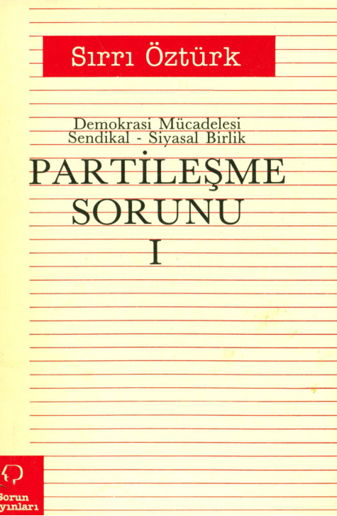 Partileşme Sorunu 1 PDF İndir – Sırrı Öztürk
