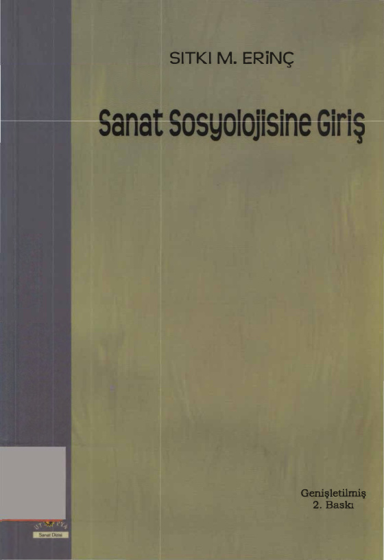 Sanat Sosyolojisine Giriş PDF İndir – Sıtkı M. Erinç
