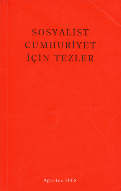 Sosyalist Cumhuriyet İçin Tezler PDF İndir – Kolektif