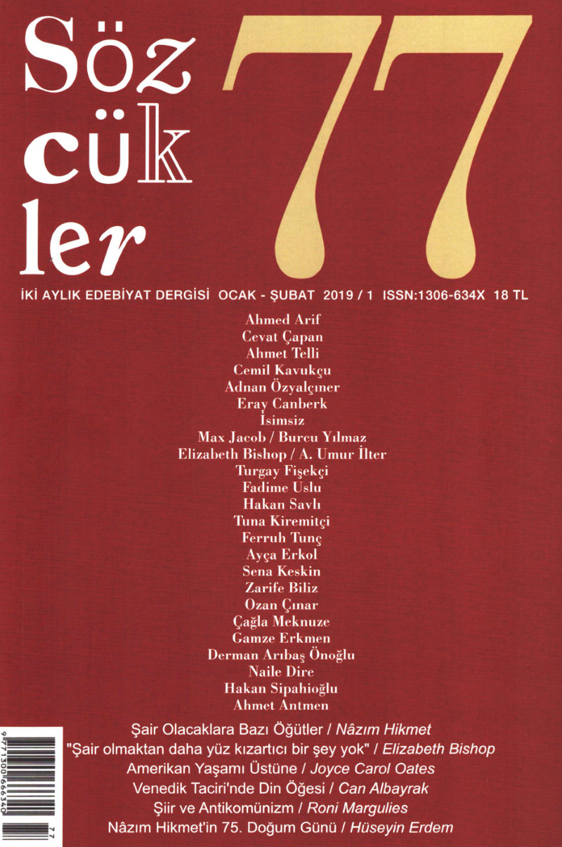 Sözcükler Sayı 077 Ocak-Şubat 2019 PDF İndir – Kolektif