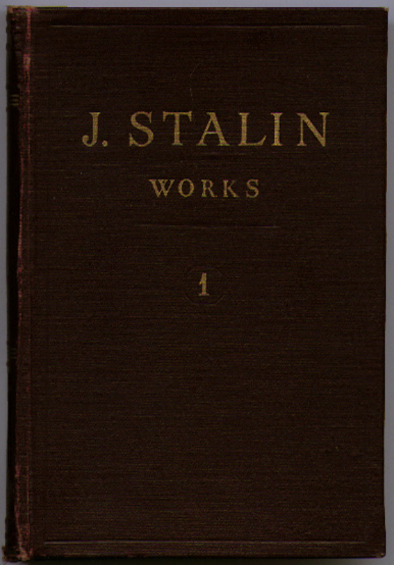 Stalin Works 1 PDF İndir – Joseph Stalin