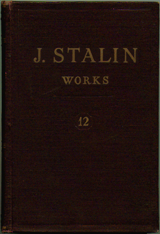 Stalin Works 12 PDF İndir – Joseph Stalin