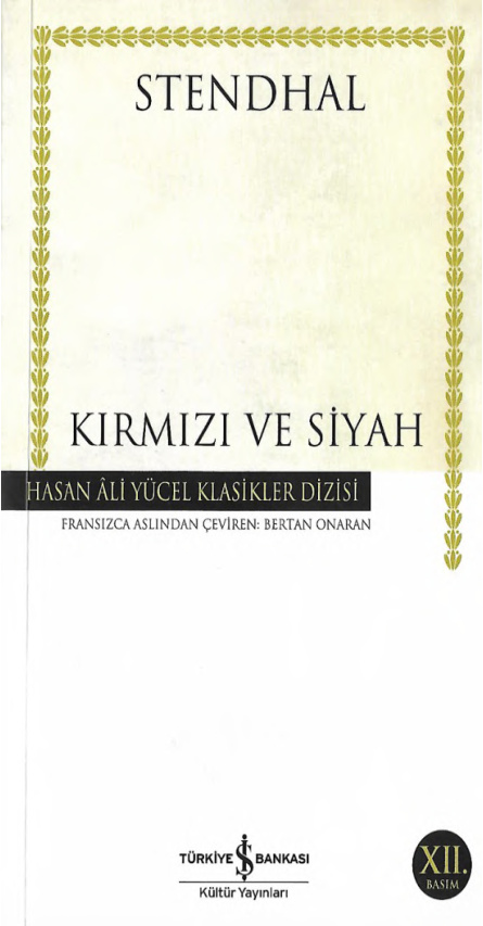 Kırmızı ve Siyah PDF İndir – Stendhal