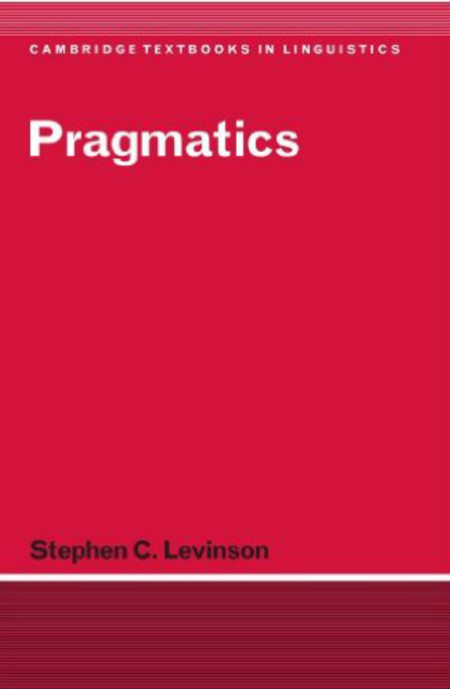 Pragmatics PDF İndir – Stephen C. Levinson