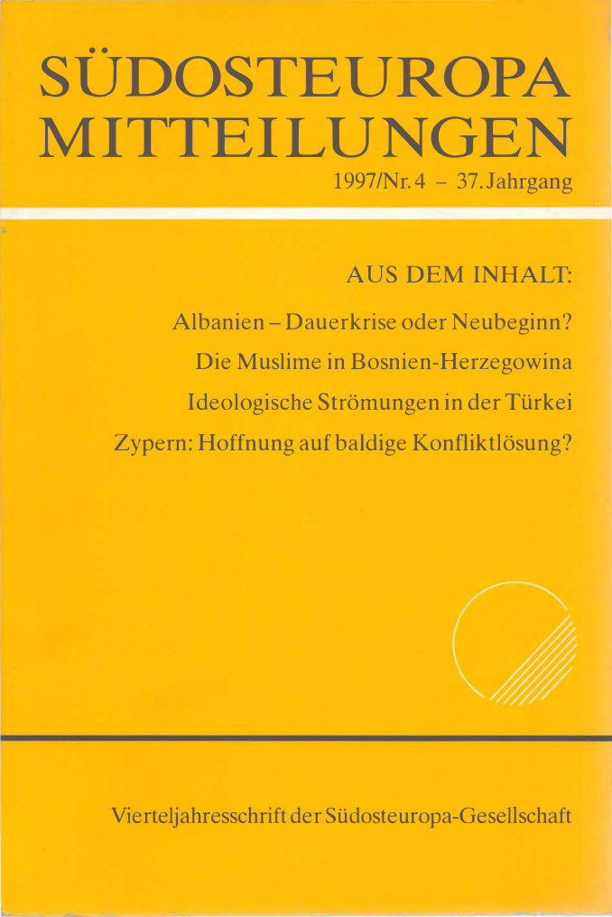 Südosteuropa Mitteilungen Nr. 5 1997 PDF İndir – Kolektif