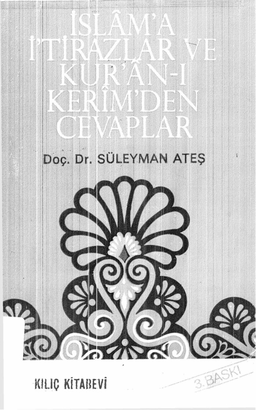 Suleyman Ates Islama Itirazlar ve Kuran i Kerimden Cevaplar Kitap Kapağı