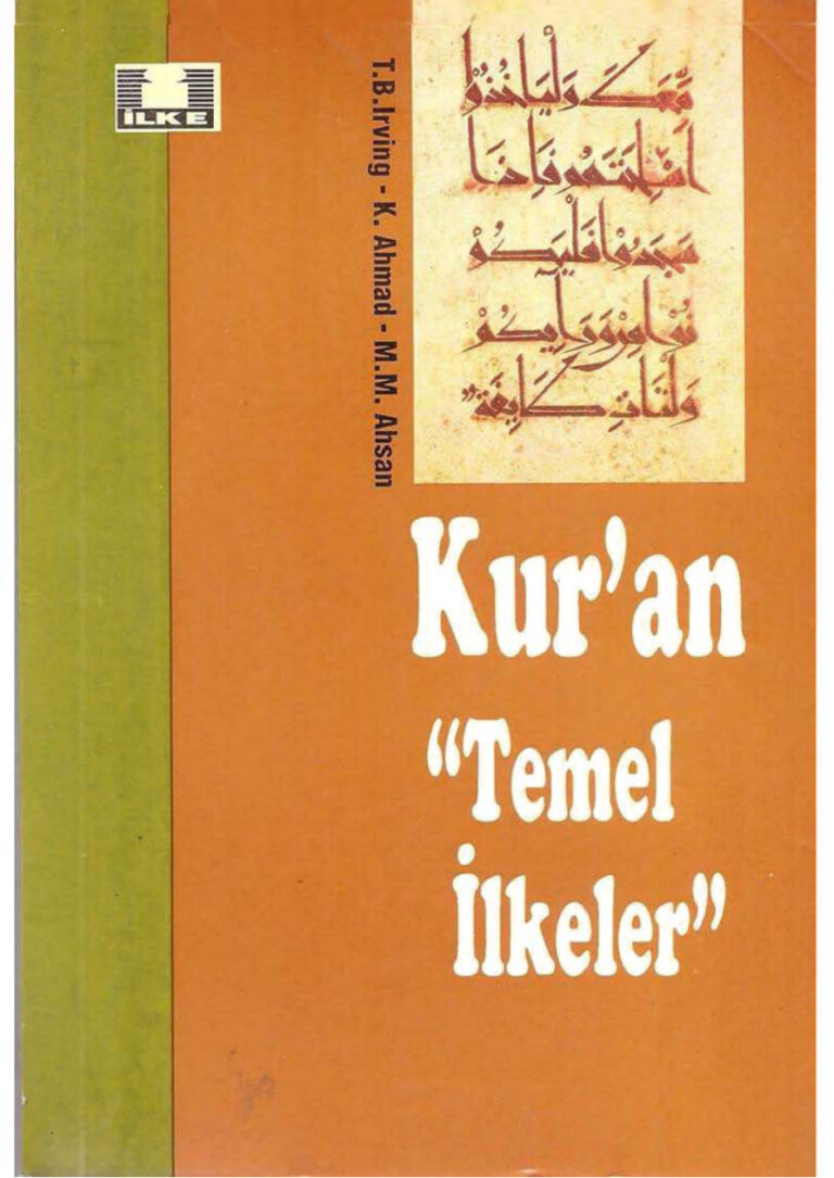 T.B. Irving vd. Kuran Temel Ilkeler Kitap Kapağı