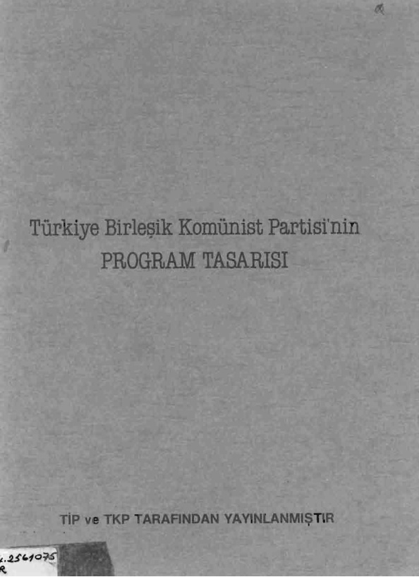 TBKP Program Tasarısı PDF İndir – Kolektif