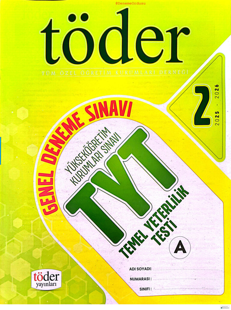 TÖDER TYT TG 2 Kitap Kapağı