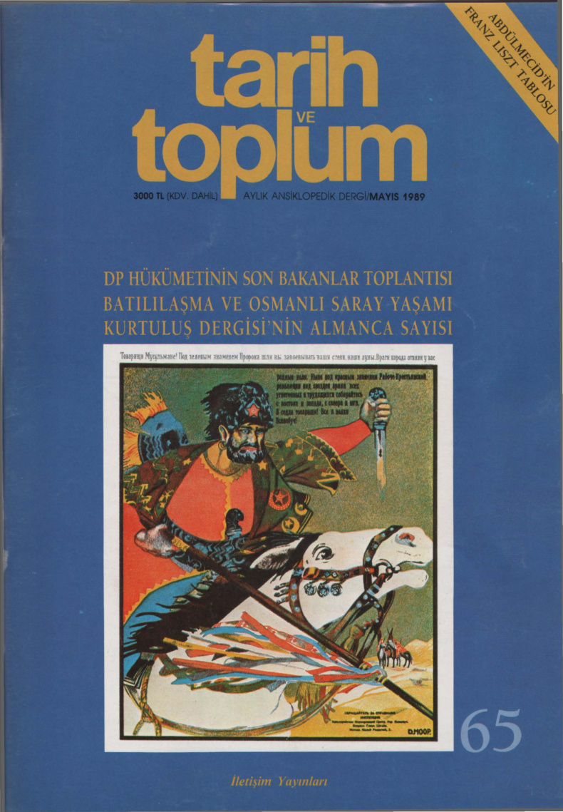 Tarih ve Toplum Sayı 065 PDF İndir – Kolektif