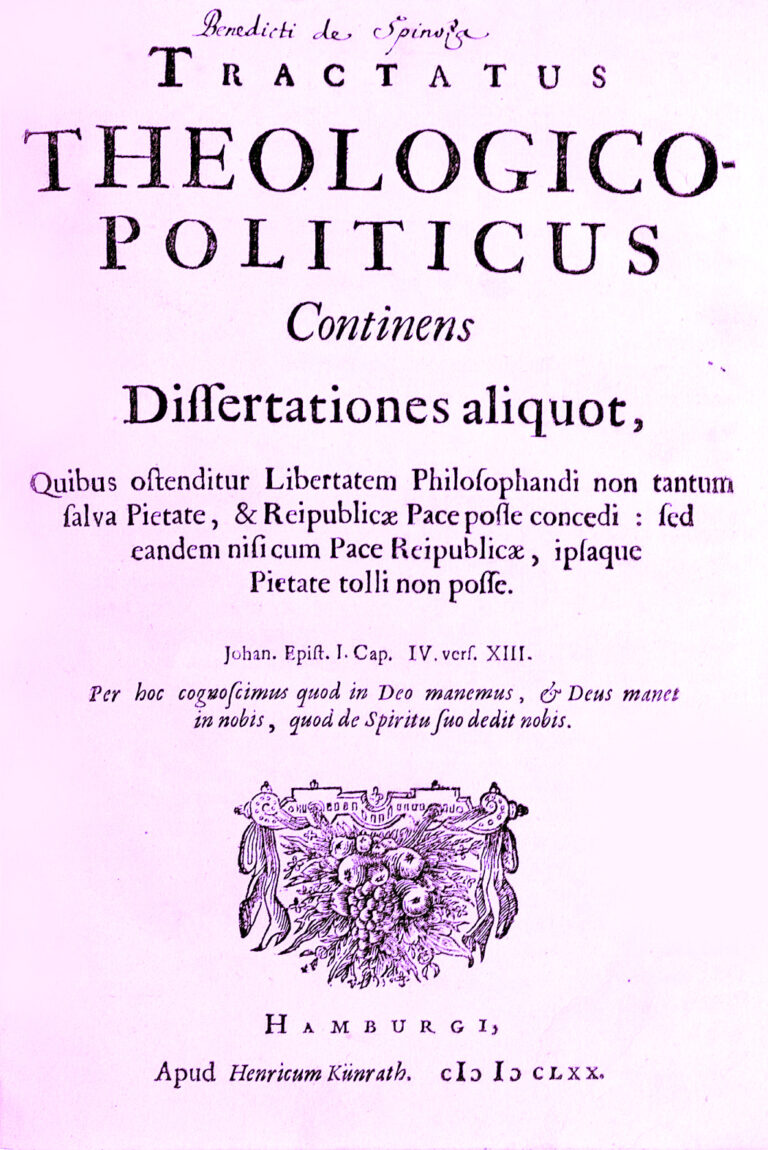 Theologicai Political Treatise Spinoza Kitap Kapağı