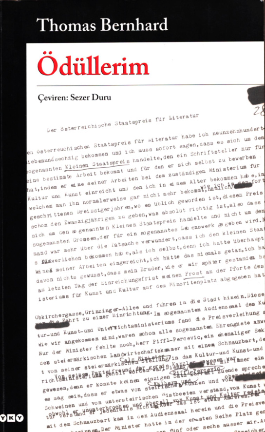 Ödüllerim PDF İndir – Thomas Bernhard