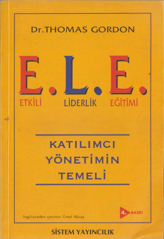 Etkili Liderlik Eğitimi PDF İndir – Thomas Gordon