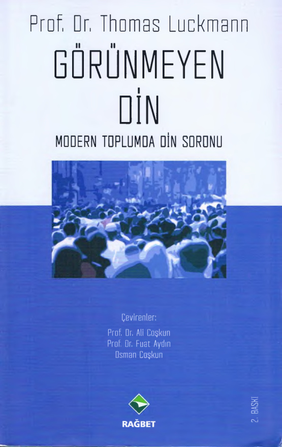 Görünmeyen Din PDF İndir – Thomas Luckmann