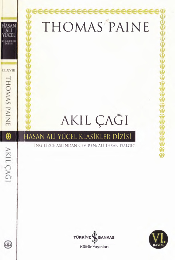 Akıl Çağı PDF İndir – Thomas Paine