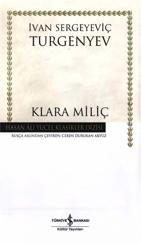 Klara Miliç (İş Bankası Baskısı) PDF İndir – İvan Turgenyev