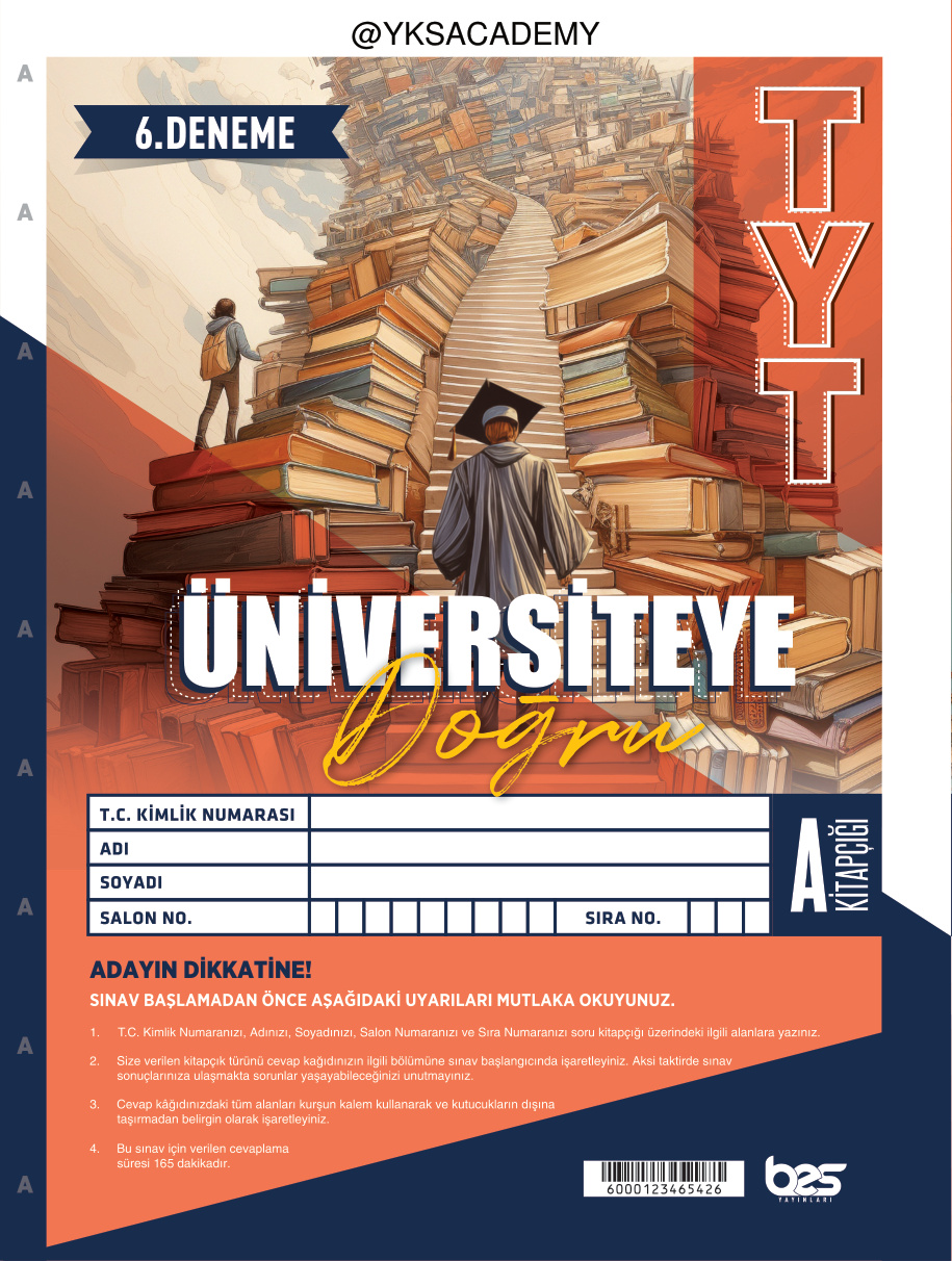 ÜNİVERSİTEYE DOĞRU TYT 6 PDF İndir – Kolektif