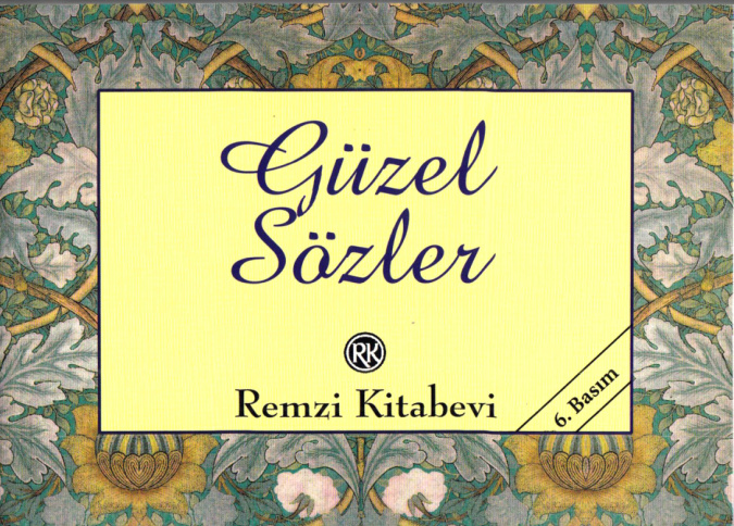 Ülkü Tamer Erol Erduran Güzel Sözler Remzi Kitabevi Kitap Kapağı