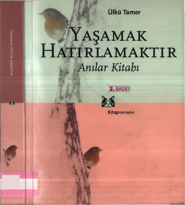 Ülkü Tamer Yaşamak Hatırlamaktır Kitap Yayınevi Kitap Kapağı