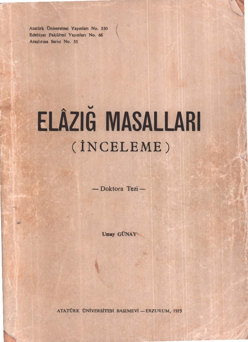 Elazığ Masalları PDF İndir – Umay Günay