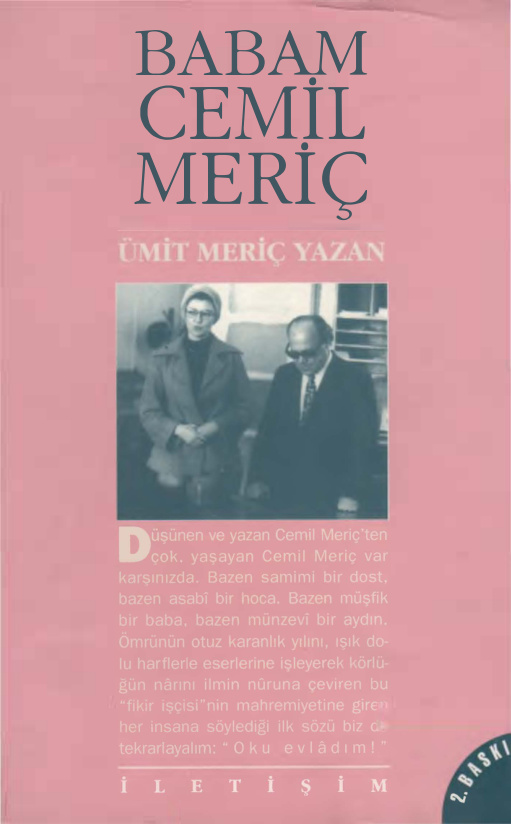 Ümit Meriç Babam Cemil Meriç Kitap Kapağı