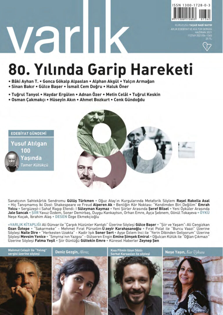 Varlık Dergisi Haziran 2021 Kitap Kapağı