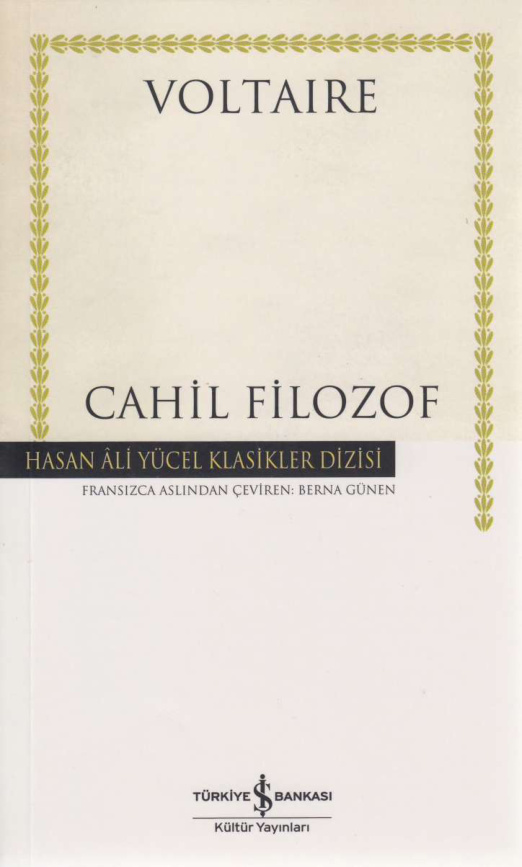 Cahil Filozof PDF İndir – Voltaire
