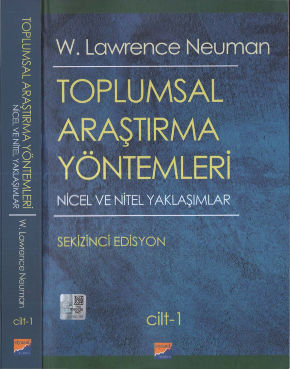 Toplumsal Araştırma Yöntemleri Cilt I PDF İndir – W. Lawrence Neuman