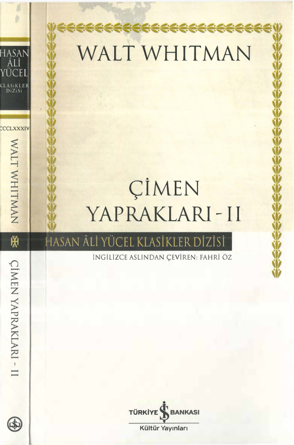 Çimen Yaprakları II PDF İndir – Walt Whitman