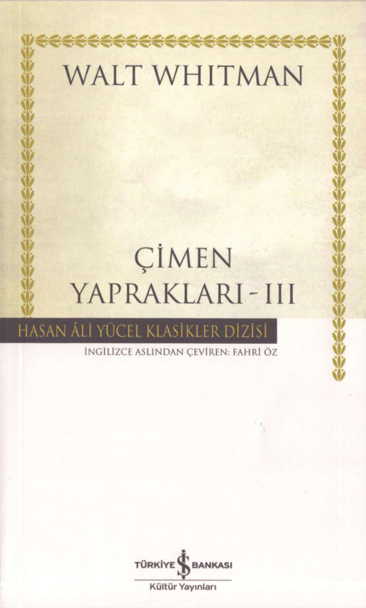Çimen Yaprakları III PDF İndir – Walt Whitman