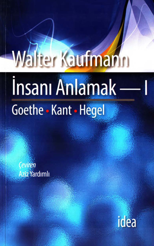 İnsanı Anlamak 1 PDF İndir – Walter Kaufmann