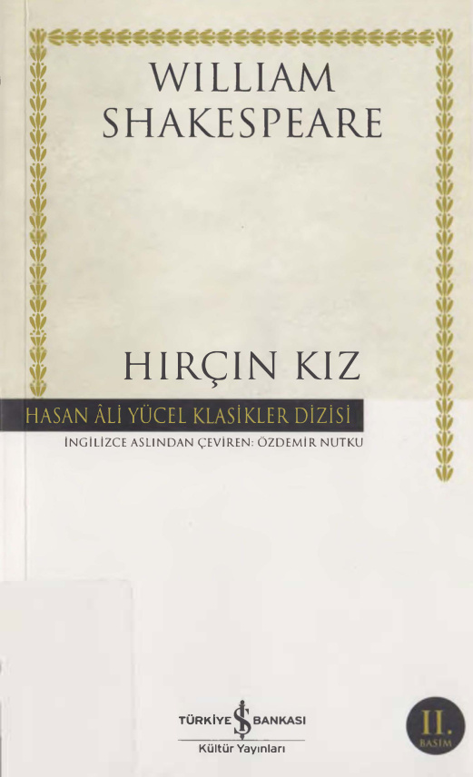 Hırçın Kız PDF İndir – William Shakespeare