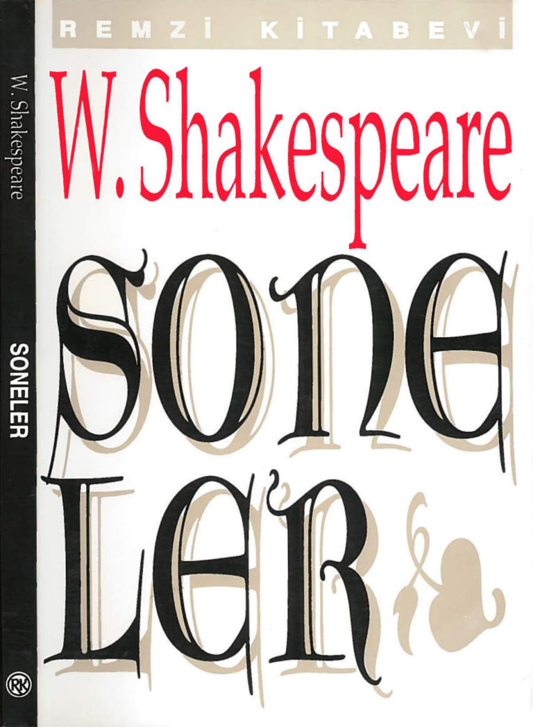 Soneler PDF İndir - William Shakespeare 23 William Shakespeare Soneler Remzi Kitabevi Kitap Kapağı