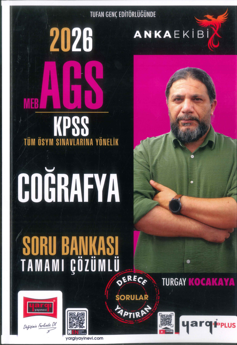 ANKA MEB-AGS-KPSS COĞRAFYA SORU BANKASI PDF İndir – Yargı Yayınları Komisyon