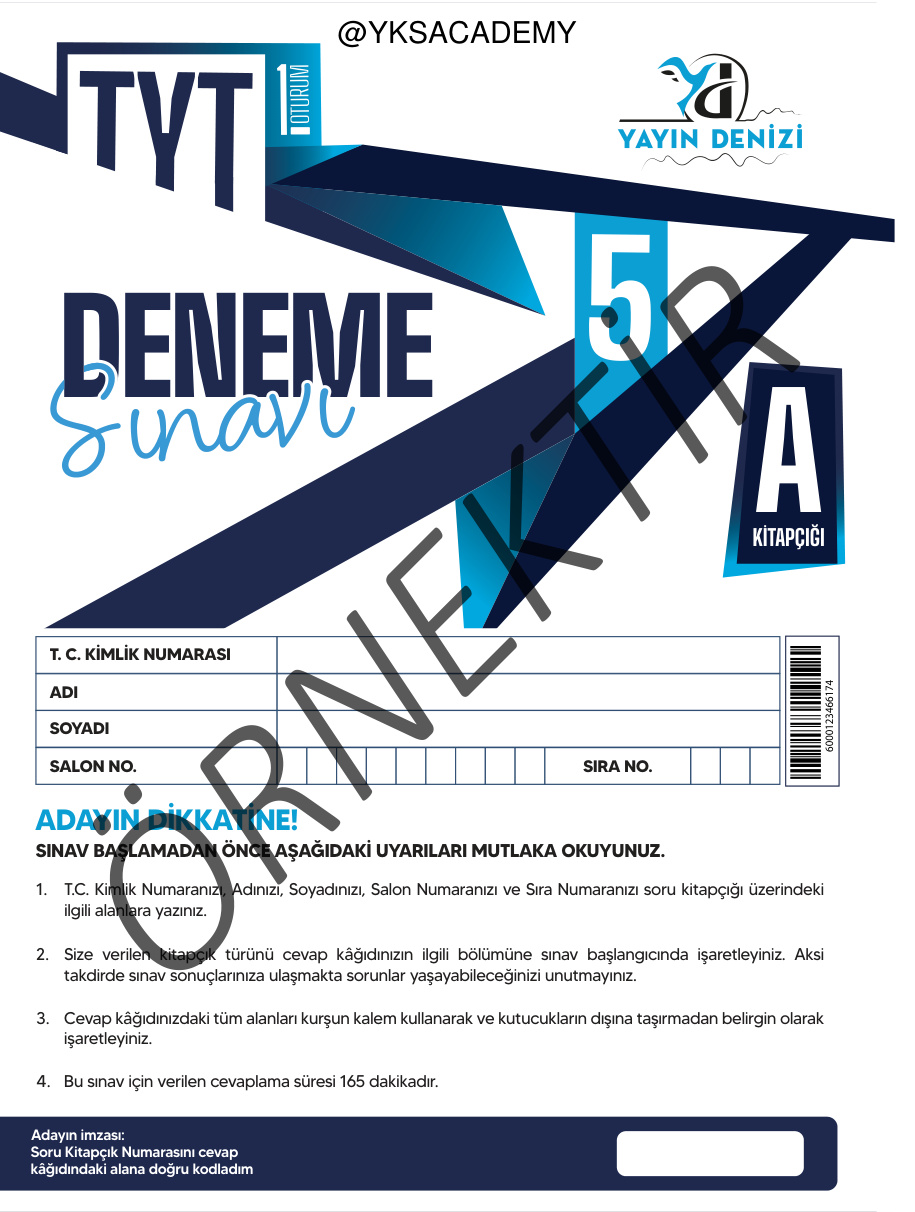 TYT 5 PDF İndir – Yayın Denizi Komisyon