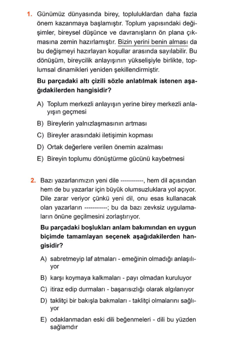 YEDİİKLİM TÜRKİYE GENELİ 2 DENEME SINAVI 2026 Kitap Kapağı