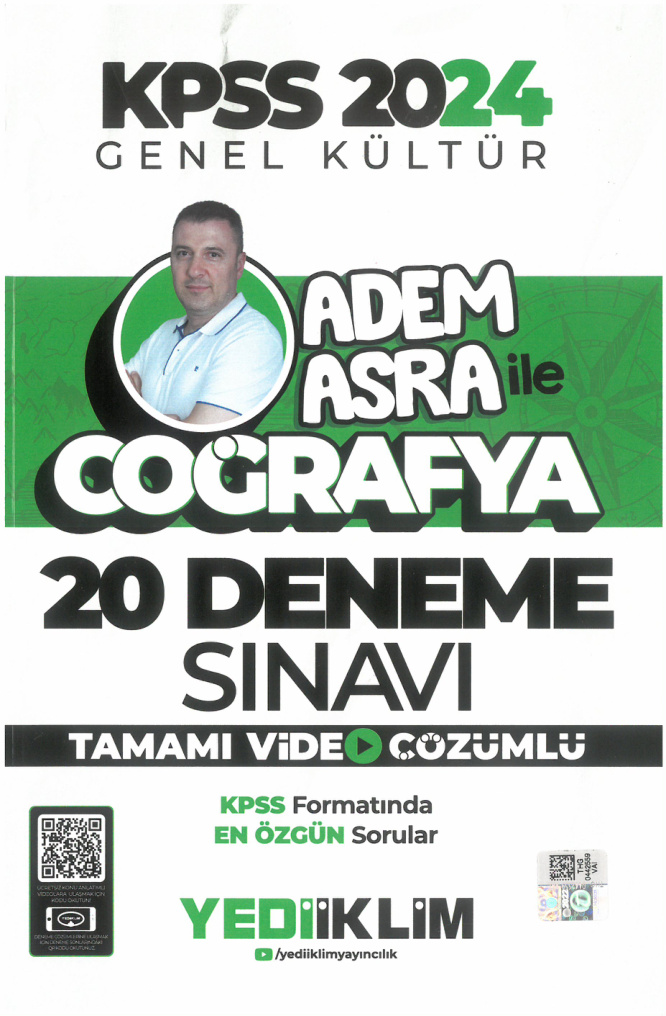 Adem Arslan ile Coğrafya 20’li Ders Denemesi PDF İndir – Adem Arslan