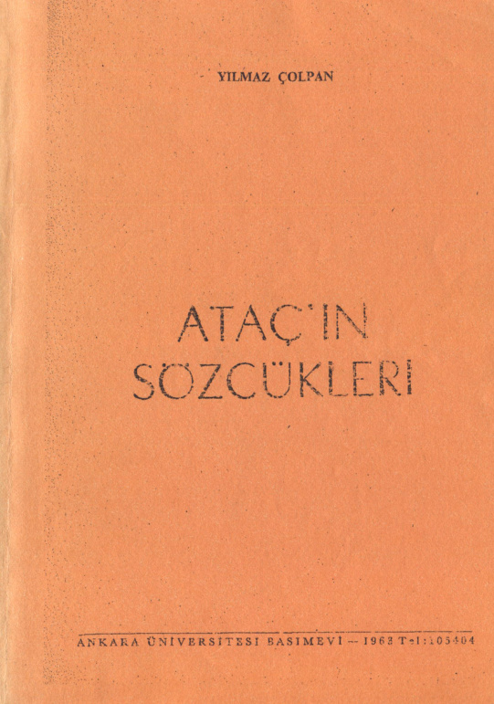 Ataç’ın Sözcükleri PDF İndir – Yılmaz Çolpan