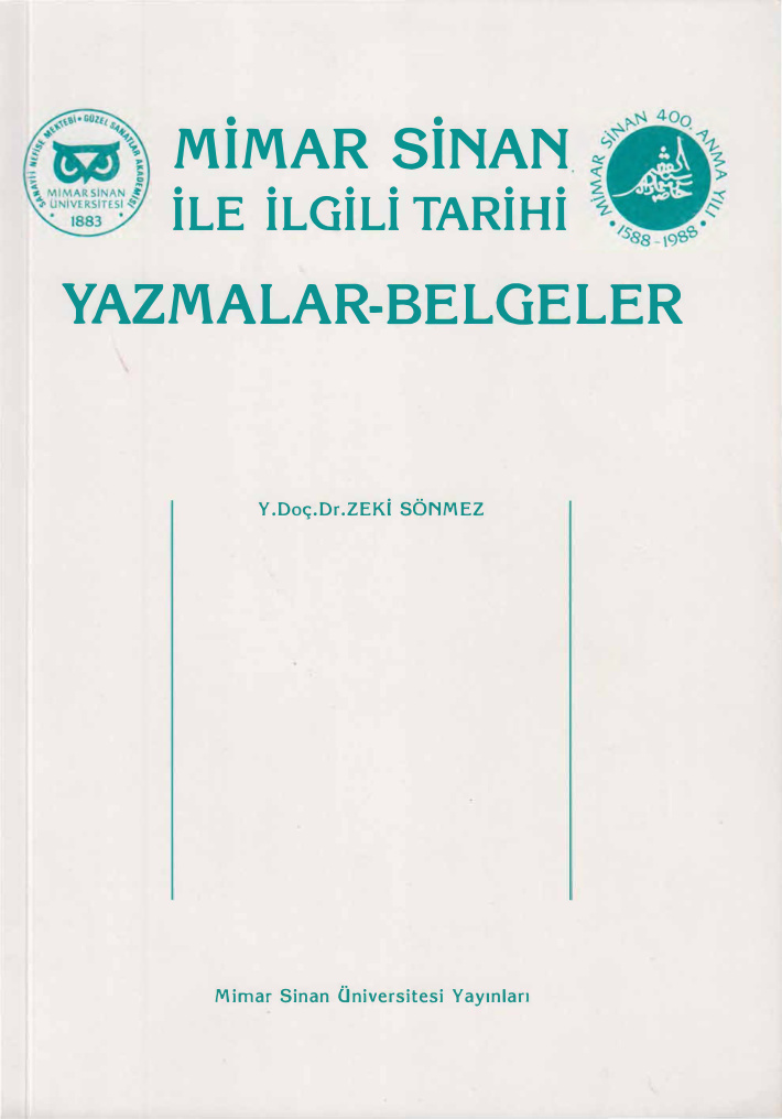 Mimar Sinan ile İlgili Tarihi Yazmalar-Belgeler PDF İndir – Kolektif