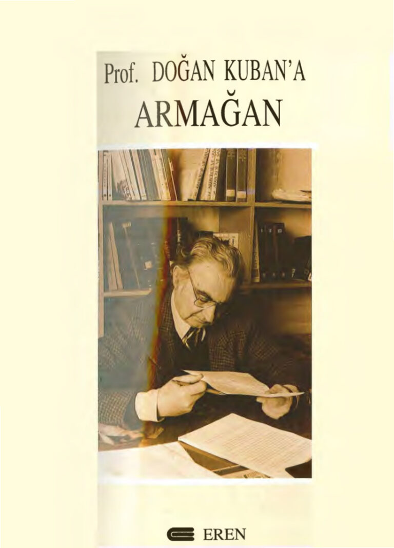 Zeynep Ahunbay vd. Doğan Kubana Armağan Eren Yayınları Kitap Kapağı