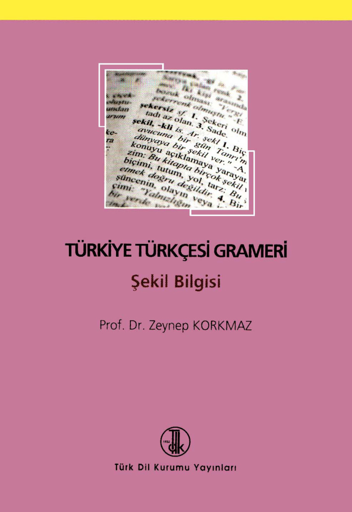 Türkiye Türkçesi Grameri PDF İndir – Zeynep Korkmaz