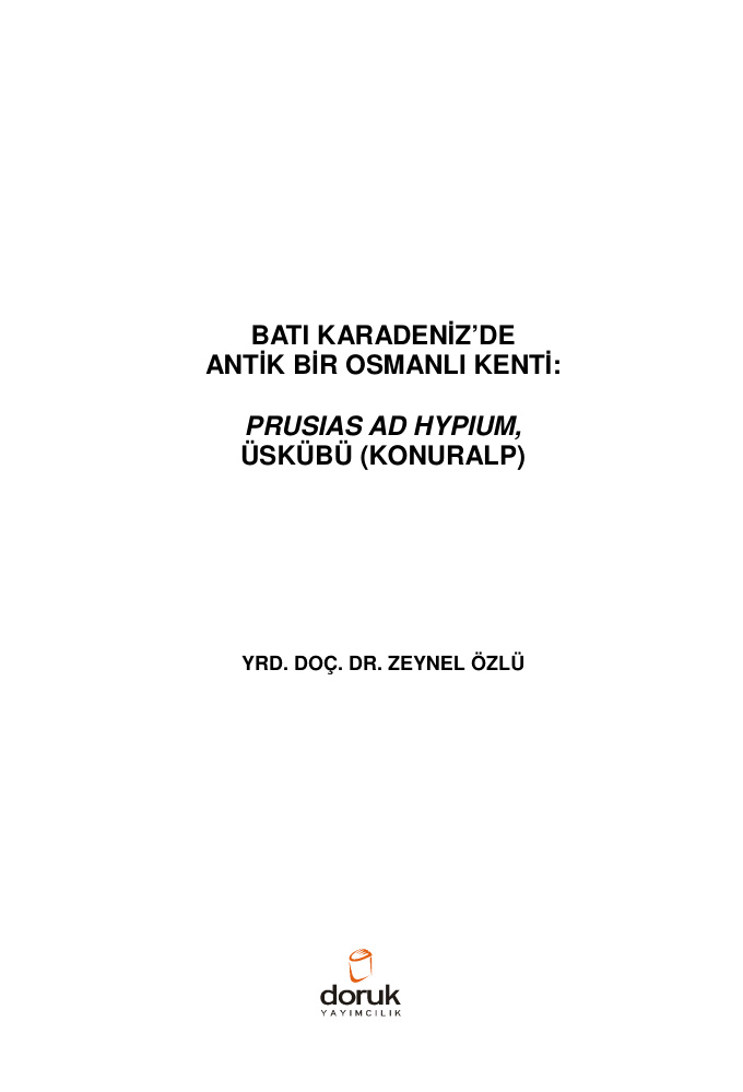 Batı Karadenizde Antik Bir Osmanlı Kenti PDF İndir – Zeynep Özlü