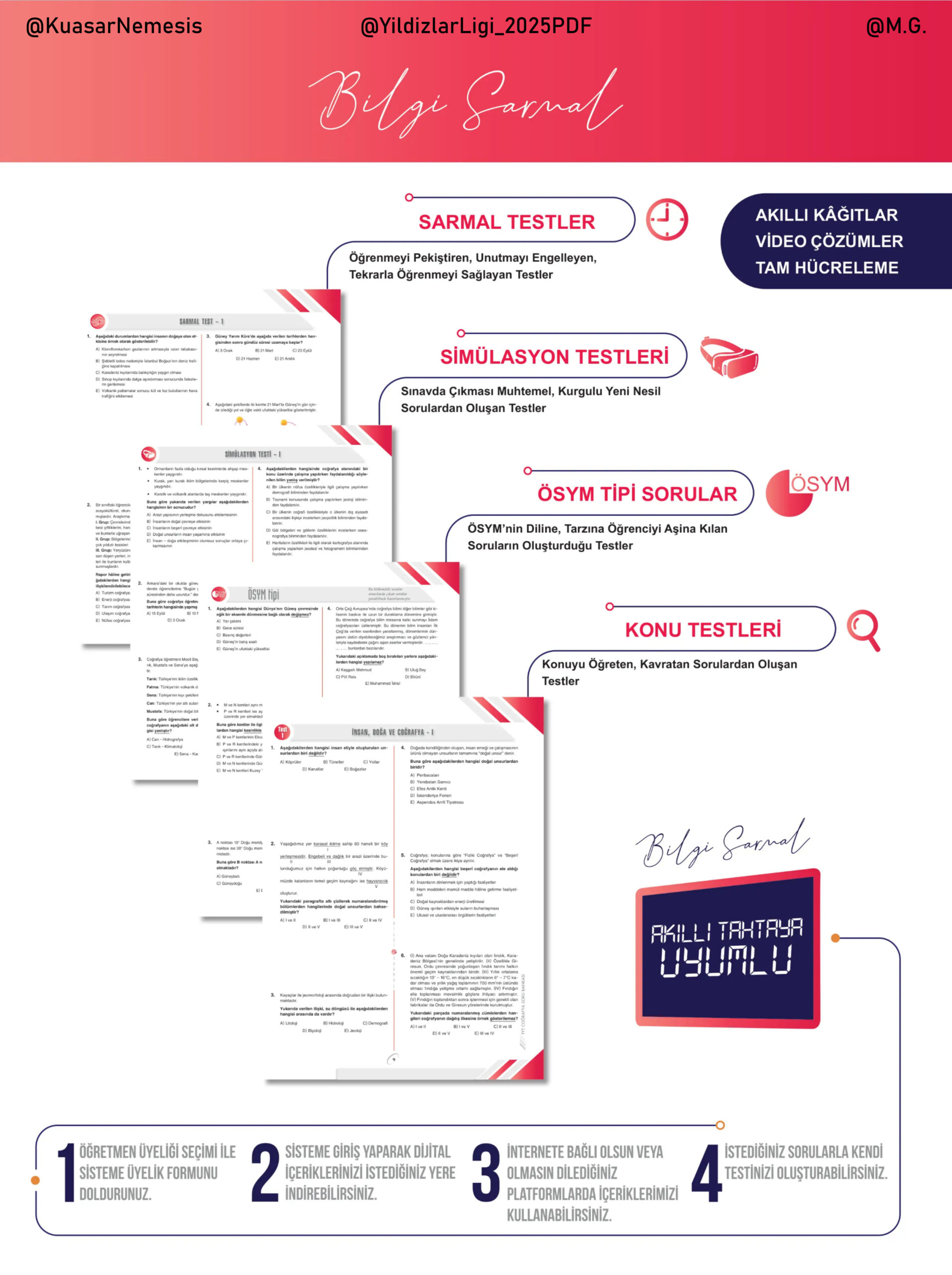 TYT Coğrafya Soru Bankası 2025 PDF İndir – Bilgi Sarmal Komisyon