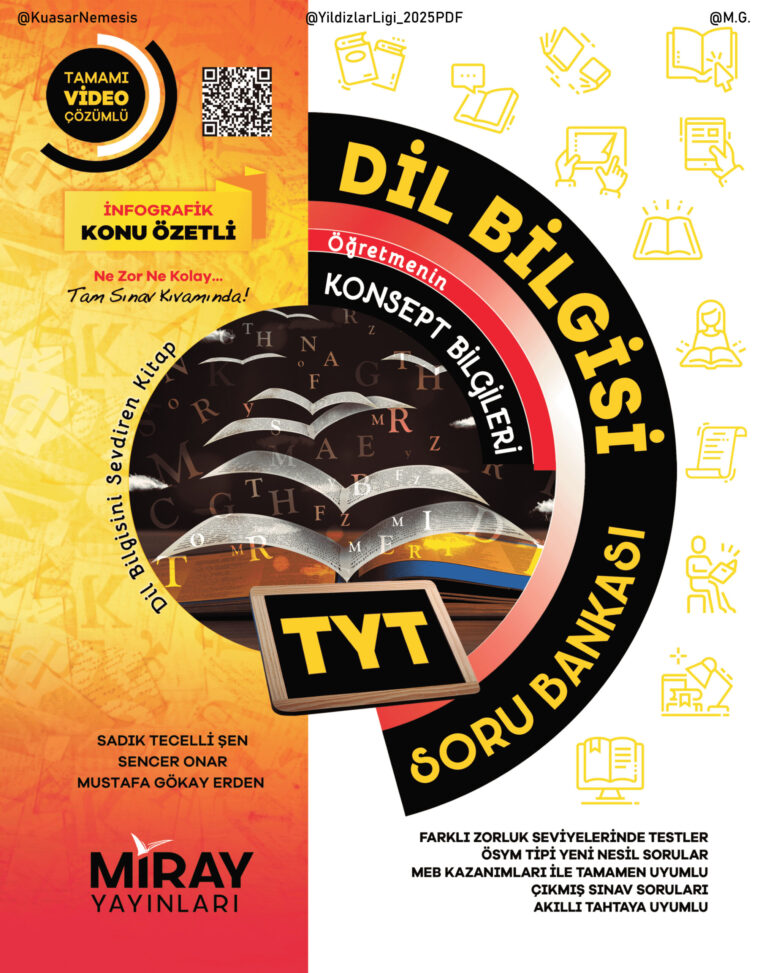 2025 Miray Yayınları TYT Dil Bilgisi Soru Bankası @KuasarPDFProject Kitap Kapağı
