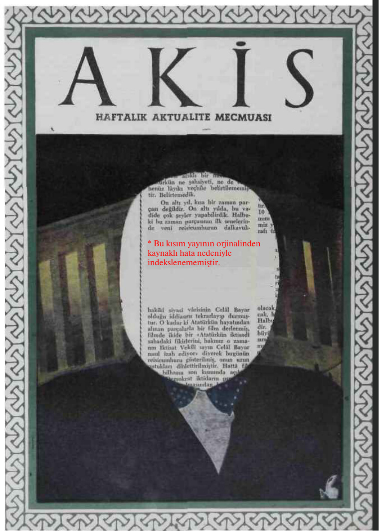 Akis Sayı 026 1954 PDF İndir – Metin Toker