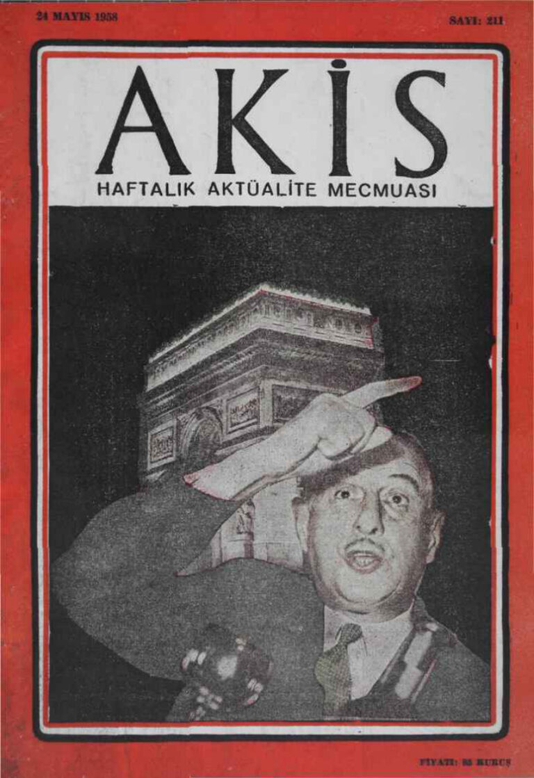 Akis Sayı 211 1958 Kitap Kapağı