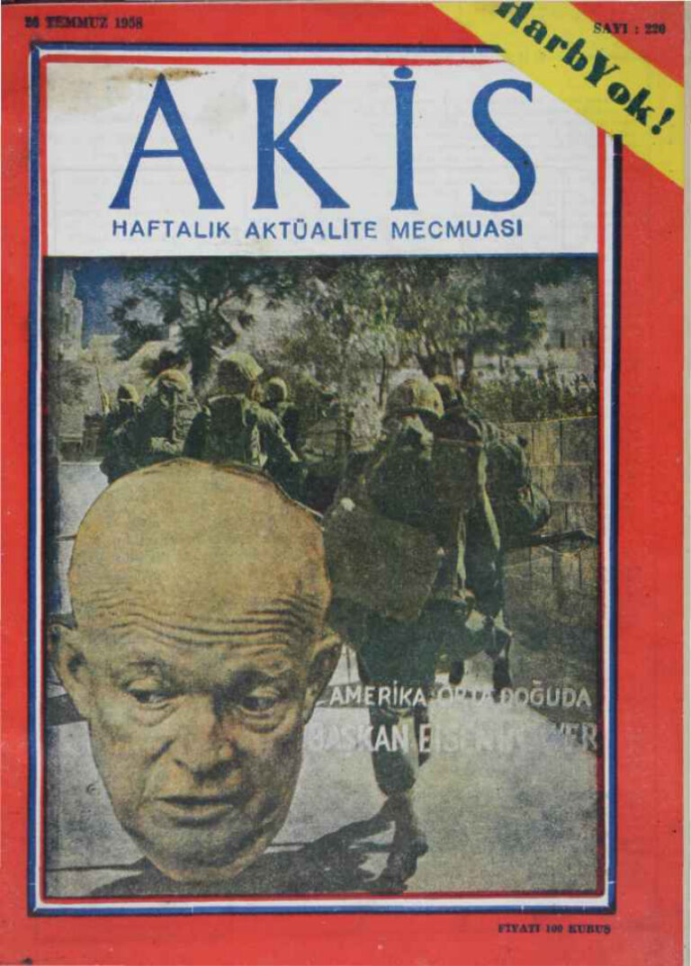 Akis Sayı 220 1958 Kitap Kapağı